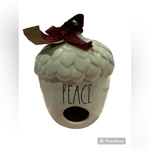 Rae Dunn PEACE Acorn Birdhouse